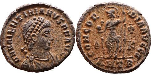 Roman coin of Valentinian II 375-392AD - CONCORDIA AVGGG - Antioch